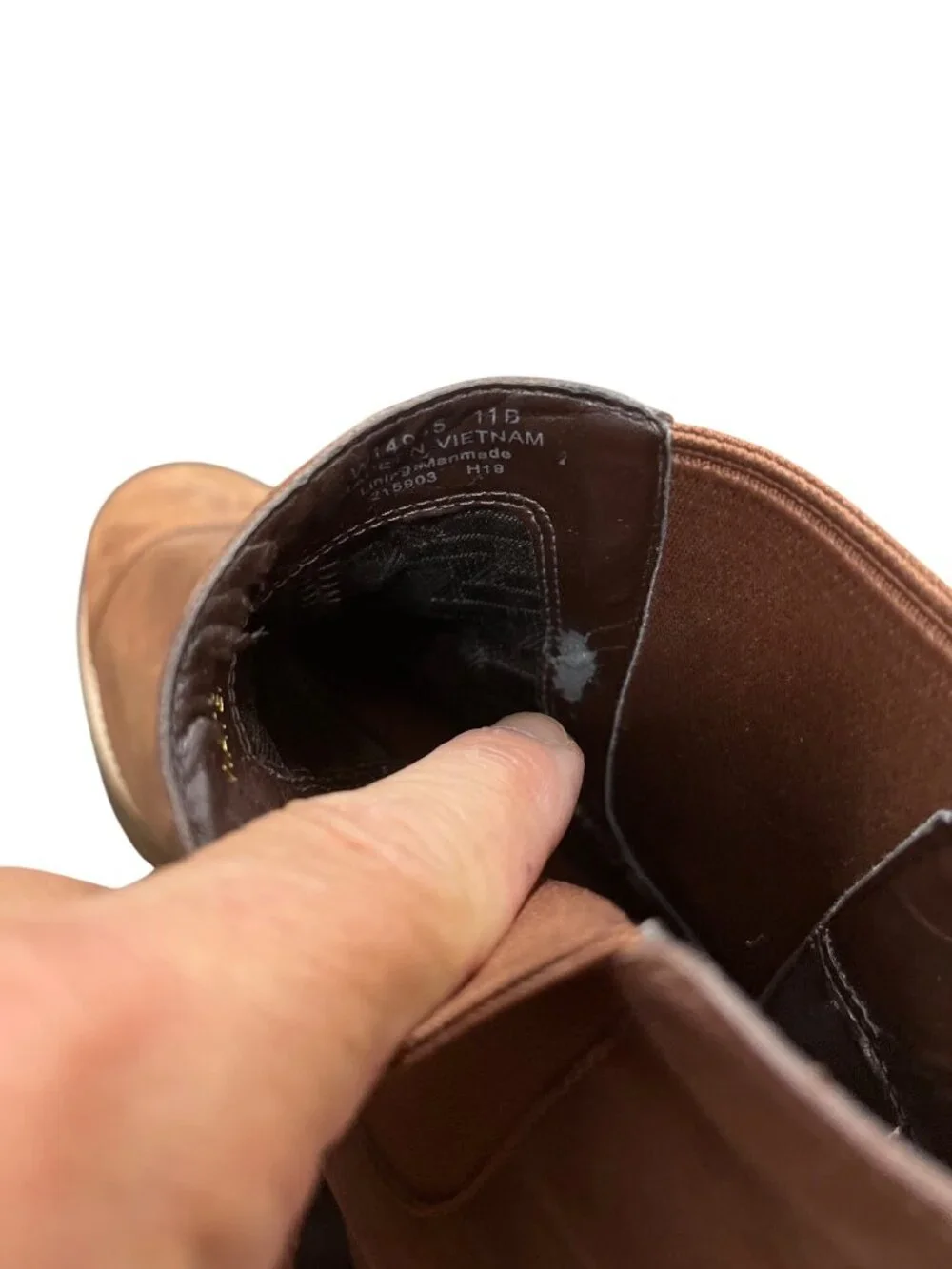 Cole Haan mens brown lather ankle classic chukka boots sz 11B SKU 10-464